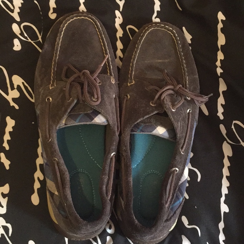 Blue and Gray Sperry Loafers- 11M